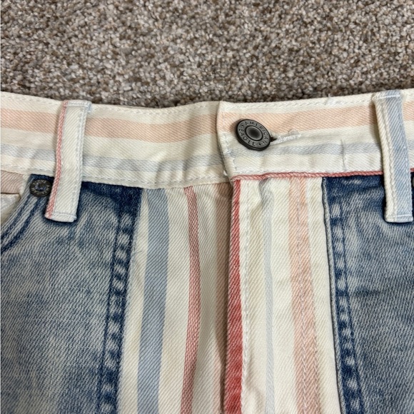 NEW! American Eagle Shorts 0 Striped Mom Short Patriotic American Cut Off - Picture 11 of 12